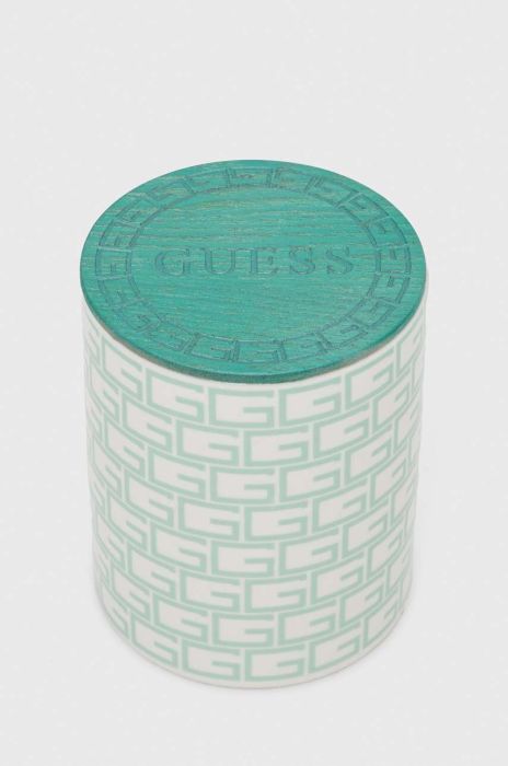 Ароматизована свічка Guess G Greca колір зелений (3384725) Ароматизована свічка Guess G Greca колір зелений (3384725)
