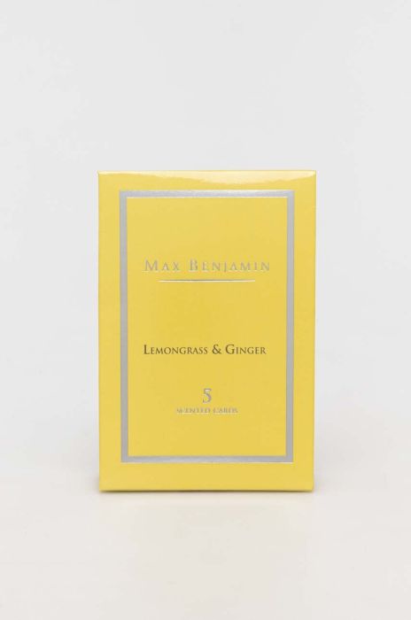 Набір ароматичних карток Max Benjamin Lemongrass & Ginger 5-pack колір жовтий Набір ароматичних карток Max Benjamin Lemongrass & Ginger 5-pack колір жовтий
