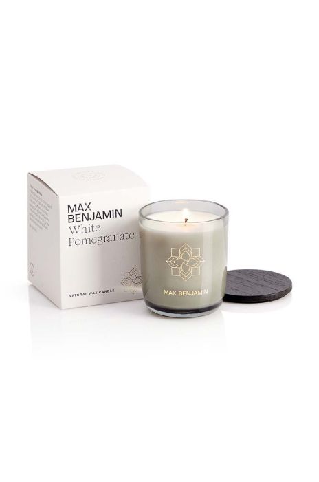 Ароматизована свічка Max Benjamin White Pomegranete 210 g колір білий Ароматизована свічка Max Benjamin White Pomegranete 210 g колір білий