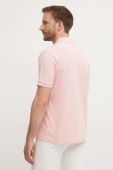 Бавовняне поло Lacoste колір рожевий однотонний L1212-001