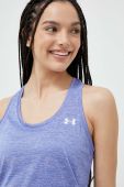 Топ для тренувань Under Armour Tech Twist колір фіолетовий Топ для тренувань Under Armour Tech Twist колір фіолетовий