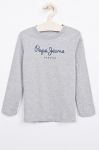 Pepe Jeans - Дитячий лонгслів New Herman 92-180 cm колір сірий Pepe Jeans - Дитячий лонгслів New Herman 92-180 cm колір сірий