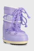 Дитячі чоботи Moon Boot колір фіолетовий Дитячі чоботи Moon Boot колір фіолетовий