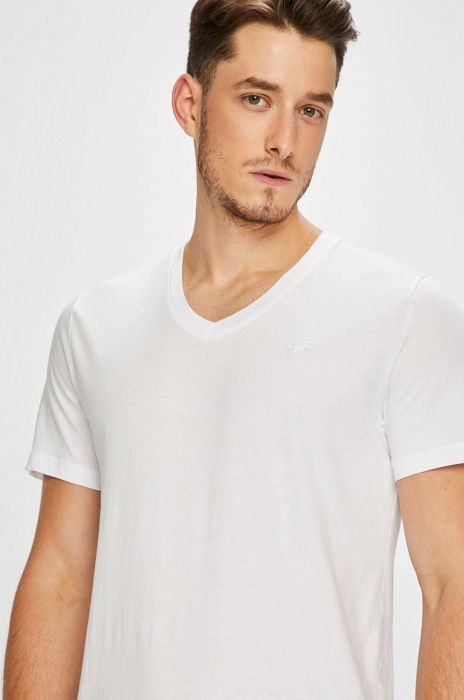 Mustang - Футболка (2-pack) колір білий Mustang - Футболка (2-pack) колір білий