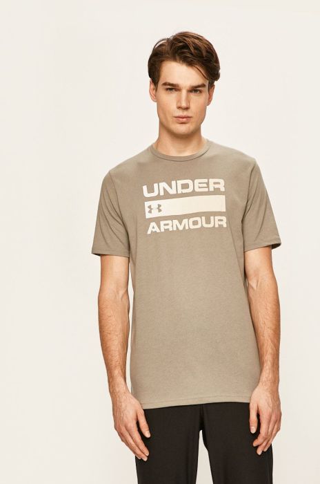 Футболка Under Armour чоловічий колір зелений з принтом (160724) Футболка Under Armour чоловічий колір зелений з принтом (160724)