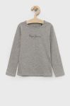 Дитячий лонгслів Pepe Jeans Hana Колір сірий з принтом колір сірий