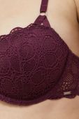 Бюстгальтер Dkny колір фіолетовий мереживо однотонний Бюстгальтер Dkny колір фіолетовий мереживо однотонний