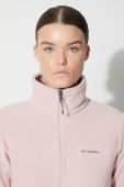 Спортивна кофта Columbia Fast Trek II жіноча колір рожевий однотонна 1465351-607
