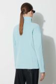 Спортивна кофта Columbia Fast Trek II жіноча колір бірюзовий однотонна 1465351-607