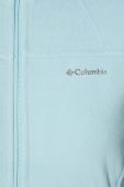 Спортивна кофта Columbia Fast Trek II жіноча колір бірюзовий однотонна 1465351-607