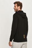 Кофта EA7 Emporio Armani чоловіча колір чорний з принтом (359217)
