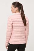 Пухова куртка Armani Exchange жіноча колір рожевий перехідна Пухова куртка Armani Exchange жіноча колір рожевий перехідна