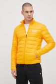 Пухова куртка EA7 Emporio Armani колір жовтий перехідна Пухова куртка EA7 Emporio Armani колір жовтий перехідна