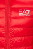Пухова куртка EA7 Emporio Armani колір червоний перехідна Пухова куртка EA7 Emporio Armani колір червоний перехідна