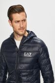 Пухова куртка EA7 Emporio Armani чоловіча колір синій перехідна (360433)