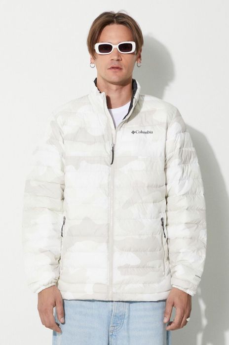 Спортивна куртка Columbia Powder колір бежевий 1698001-467 Спортивна куртка Columbia Powder колір бежевий 1698001-467