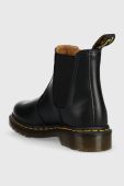 Шкіряні черевики Dr. Martens жіночі колір чорний на плоскому ходу 22227001-black