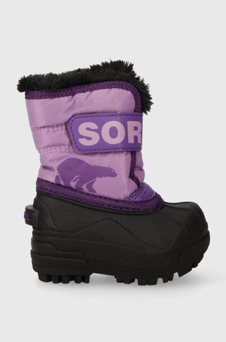 Дитячі чоботи Sorel SPORTY STREET колір фіолетовий Дитячі чоботи Sorel SPORTY STREET колір фіолетовий
