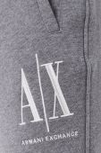 Штани Armani Exchange чоловічі колір сірий гладке Штани Armani Exchange чоловічі колір сірий гладке