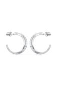Swarovski - Сережки TWIST MINI HOOP колір срібний
