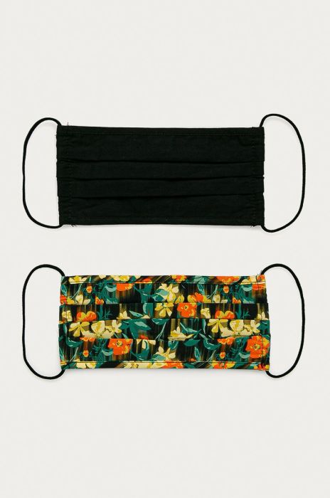 Pieces - Захисна маска (2-pack) колір чорний (1162686) Pieces - Захисна маска (2-pack) колір чорний (1162686)