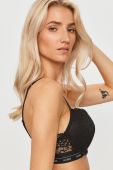 Бюстгальтер Guess колір чорний мереживо гладкий Бюстгальтер Guess колір чорний мереживо гладкий