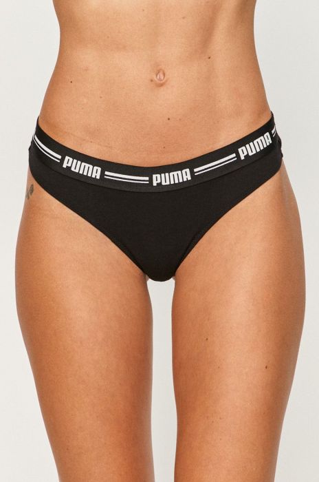 Стринги Puma 907854 (2-pack) колір чорний Стринги Puma 907854 (2-pack) колір чорний