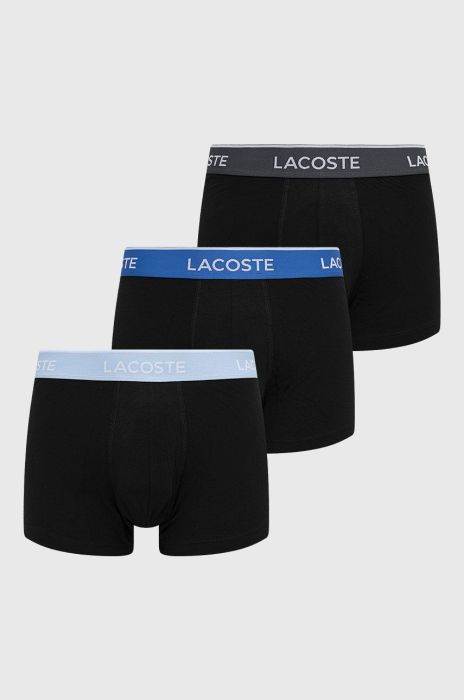 Функціональна білизна Lacoste (3-pack) чоловіча колір чорний 5H3401-9CR Функціональна білизна Lacoste (3-pack) чоловіча колір чорний 5H3401-9CR