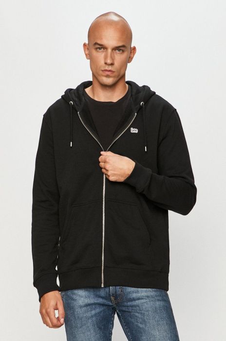 Lee - Бавовняна кофта колір чорний Lee - Бавовняна кофта колір чорний