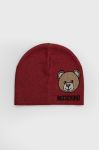 Шапка Moschino колір червоний з тонкого трикотажу (1696837) Шапка Moschino колір червоний з тонкого трикотажу (1696837)