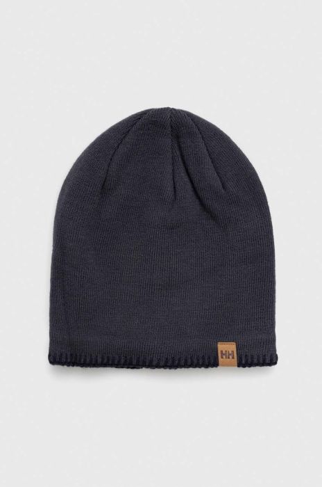 Шапка Helly Hansen колір чорний з товстого трикотажу (3449761)