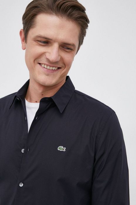 Lacoste Бавовняна сорочка CH2668-031 колір темно-синій (2319317) Lacoste Бавовняна сорочка CH2668-031 колір темно-синій (2319317)