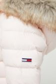 Пухова куртка Tommy Jeans жіноча колір рожевий зимова (3302483) Пухова куртка Tommy Jeans жіноча колір рожевий зимова (3302483)