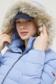 Пухова куртка Tommy Jeans жіноча зимова колір блакитний (3302473)
