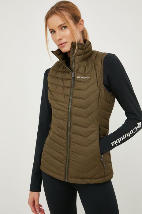 Безрукавка Columbia жіночий колір зелений зимовий 1757411-011 Безрукавка Columbia жіночий колір зелений зимовий 1757411-011