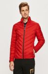 Пухова куртка EA7 Emporio Armani чоловіча колір червоний зимова Пухова куртка EA7 Emporio Armani чоловіча колір червоний зимова