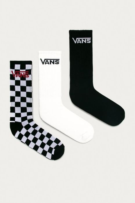 Vans - Шкарпетки (3-pack) VN000XSE95Y1-BLK/CHEC колір чорний Vans - Шкарпетки (3-pack) VN000XSE95Y1-BLK/CHEC колір чорний