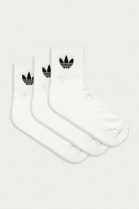adidas Originals - Шкарпетки (3-pack) FT8529 FT8529-WHITE колір білий adidas Originals - Шкарпетки (3-pack) FT8529 FT8529-WHITE колір білий