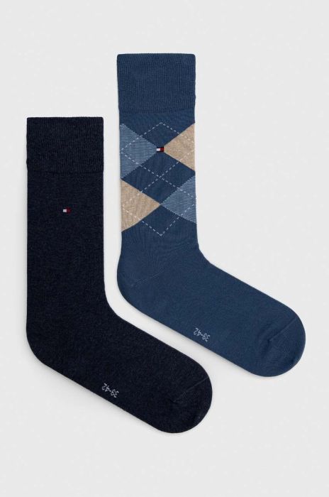 Шкарпетки Tommy Hilfiger 2-pack чоловічі колір синій (2992320) Шкарпетки Tommy Hilfiger 2-pack чоловічі колір синій (2992320)