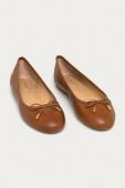 Lauren Ralph Lauren Шкіряні балетки Jayna 8,02807E+11 колір коричневий (630400)