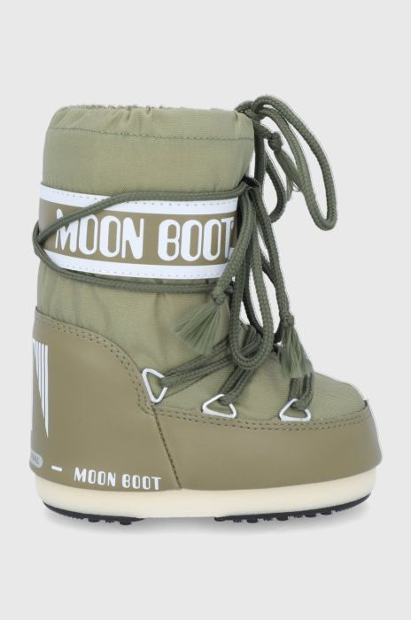 Moon Boot - Дитячі чоботи Classic Nylon колір зелений (1749357) Moon Boot - Дитячі чоботи Classic Nylon колір зелений (1749357)