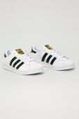 adidas Originals - Дитячі шкіряні кросівки Superstar FU7714 колір білий