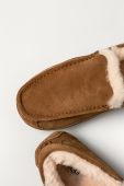UGG - Шкіряні тапочки Ascot колір коричневий UGG - Шкіряні тапочки Ascot колір коричневий