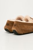 UGG - Шкіряні тапочки Ascot колір коричневий UGG - Шкіряні тапочки Ascot колір коричневий