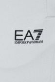 Спортивні штани EA7 Emporio Armani чоловічі колір чорний однотонні Спортивні штани EA7 Emporio Armani чоловічі колір чорний однотонні