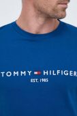 Бавовняна футболка Tommy Hilfiger з аплікацією колір блакитний (3403171) Бавовняна футболка Tommy Hilfiger з аплікацією колір блакитний (3403171)