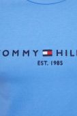 Бавовняна футболка Tommy Hilfiger з аплікацією колір блакитний (3677382)
