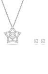 Swarovski - Кольє і сережки Stella колір срібний