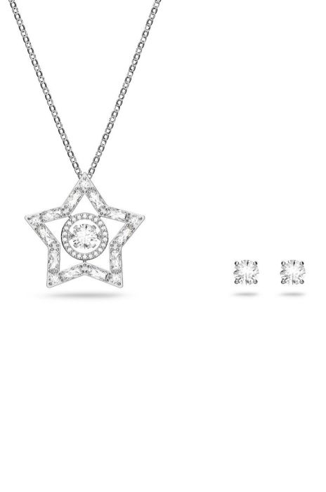 Swarovski - Кольє і сережки Stella колір срібний Swarovski - Кольє і сережки Stella колір срібний