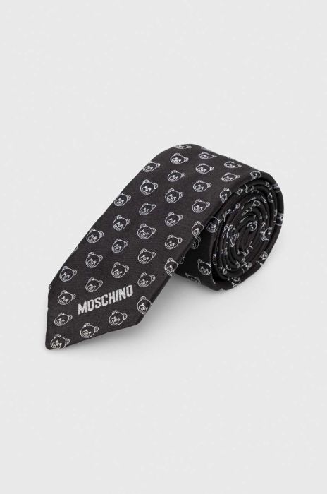 Краватка Moschino колір чорний (3398912) Краватка Moschino колір чорний (3398912)